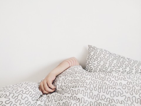 arm in bed