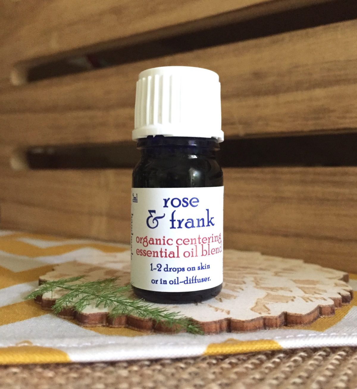 Rose & Frank (5ml) organic essential oils aromatherapy blend